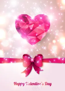 璀璨星光情人节卡片