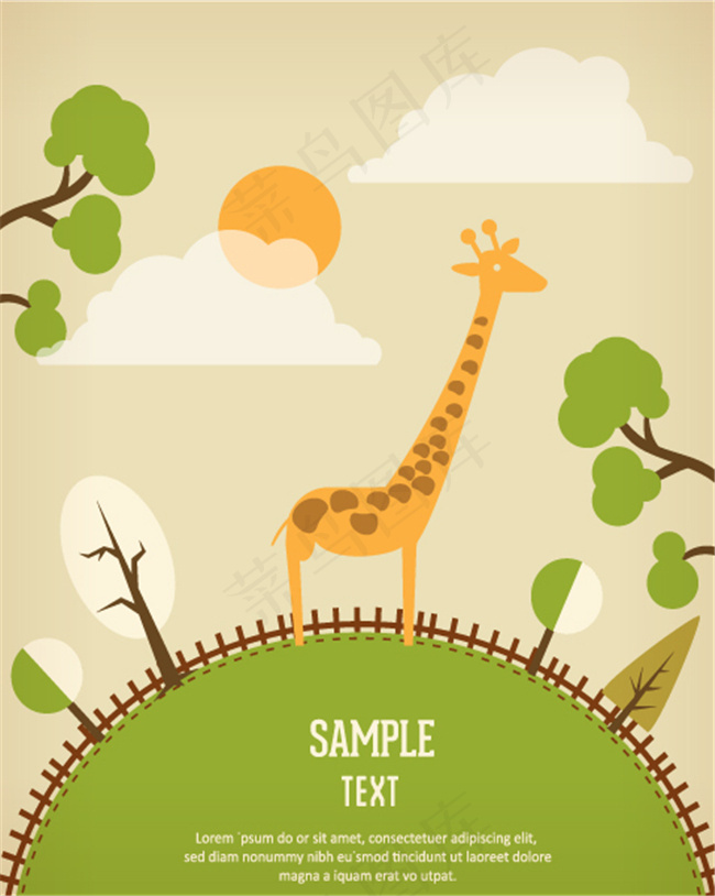 卡通背景矢量素材