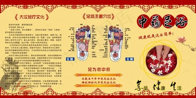 中药足浴psd模版下载