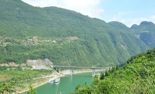 家乡风景画图片