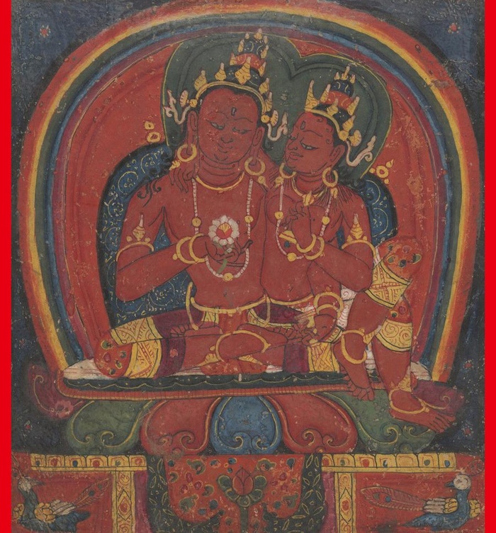 双身五方佛图片