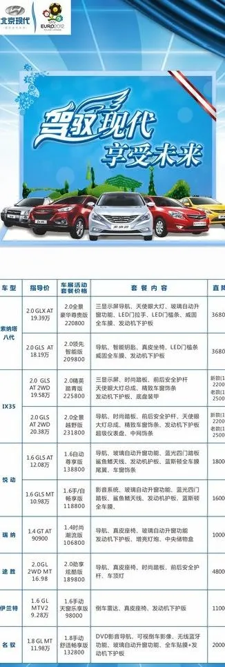 汽车x展架图片cdr矢量模版下载