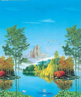 自然风景画图片