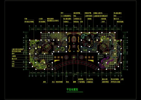 屋顶花园平面布置图 屋顶花园平面布置图