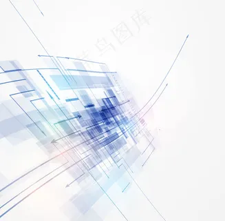 白色流线科技海报背景