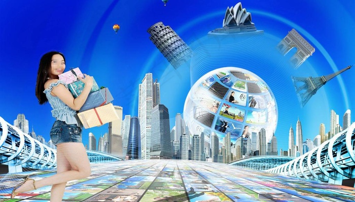 现代科技购物时尚图片