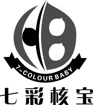 七彩核宝个性化logo素材矢量图L...