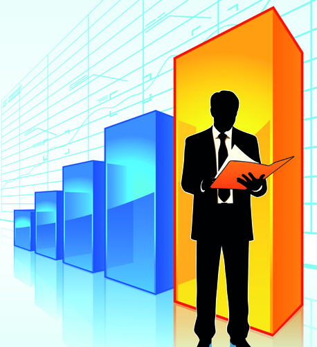 商务数据图表矢量素材-3