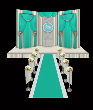 蒂芙尼布艺5幕主舞台设计