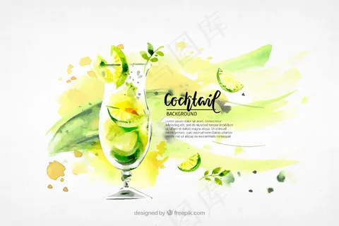 绿色背景矢量图