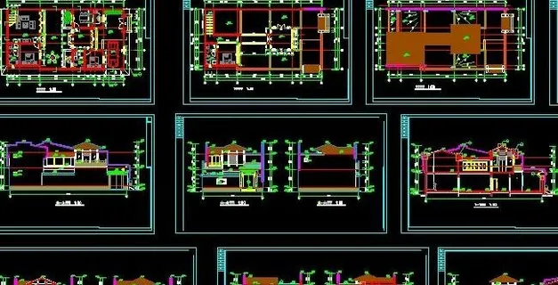 北方四合院设计施工图