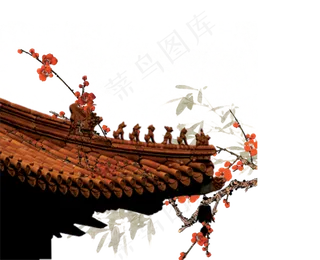 中国风梅花屋檐实物图