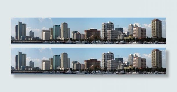 马尼拉 市中心 建筑群 远眺图片