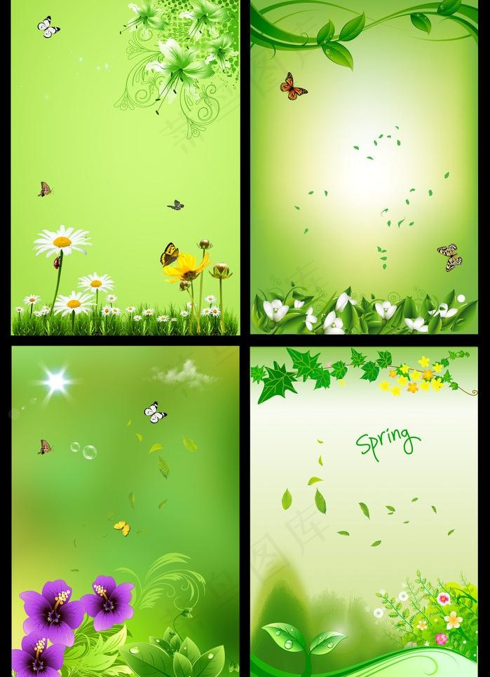 春天卡通展板图片