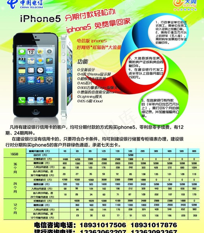电信海报图片psd模版下载