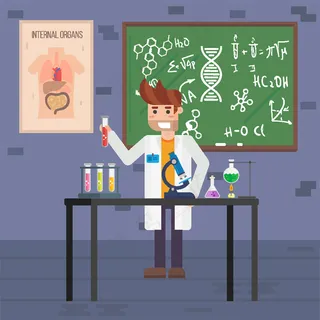 做医学实验的科学家
