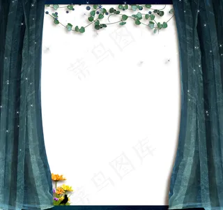 帘布幕布相框设计模板图片