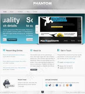 黄色T恤网站模板 黄色T恤网站模板