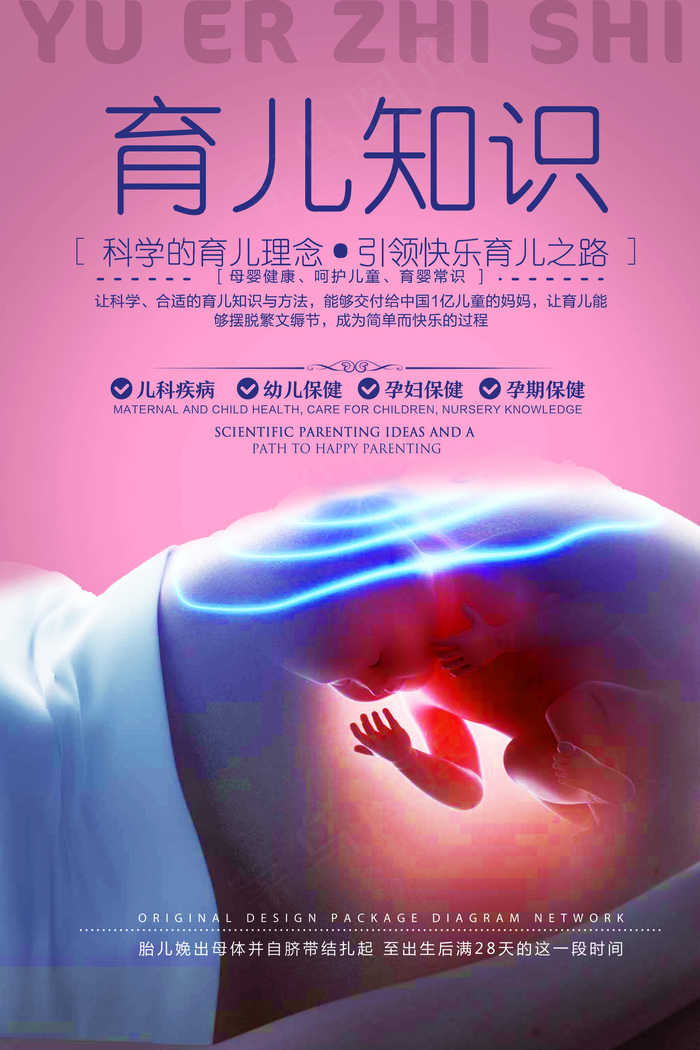 母婴海报宝宝护理宣传