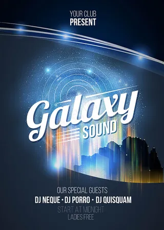 英文海报创意设计海报素材矢量下载