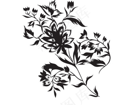 时尚花纹矢量图库eps,ai矢量模版下载