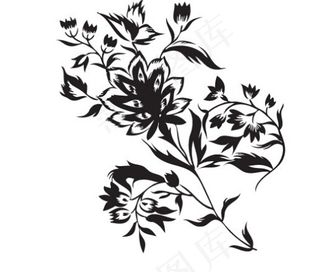 时尚花纹矢量图库