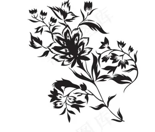 时尚花纹矢量图库