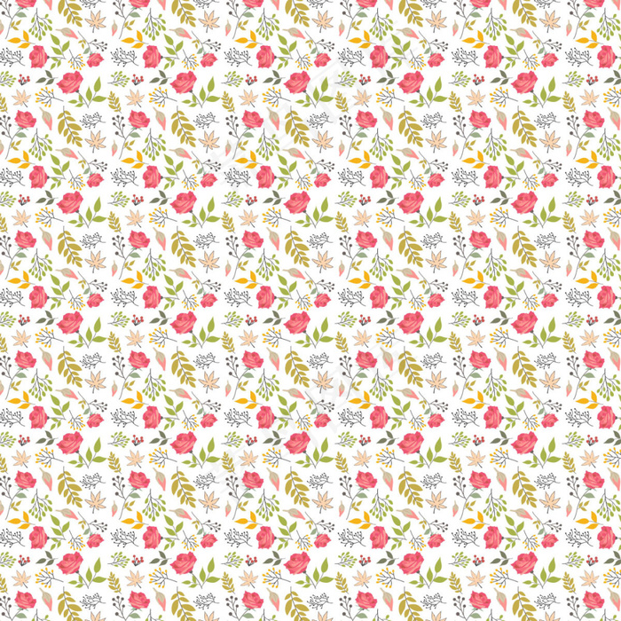 小碎花矢量背景素材