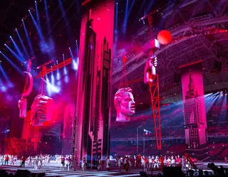 奥运会开幕彩排现场