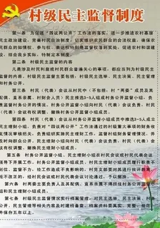 村级民主监督制度图片