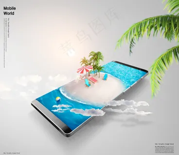 创意手势手机城市未来合成海报psd源文件素材 创意手势手机城市未来合成海报psd源文件素材