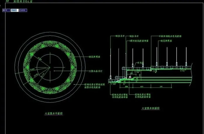 大堂藻井平面图