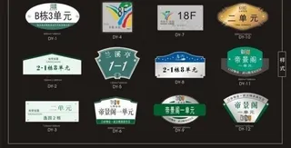 单元标识牌图片