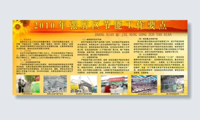 2010年张店区节能工作要点图片(5102X2485(DPI:72))psd模版下载