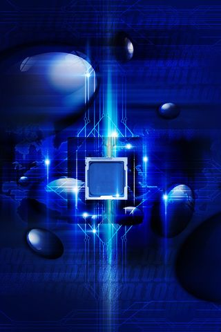 数字蓝色背景