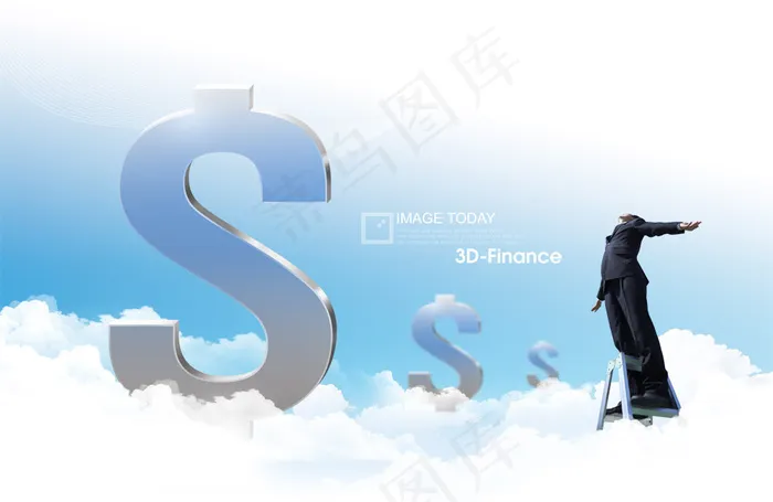 展望未来金融货币PSD分层模psd模版下载