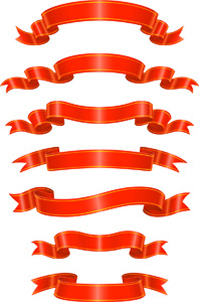 红色彩带