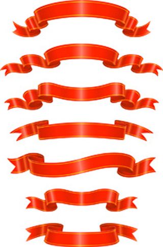 红色彩带