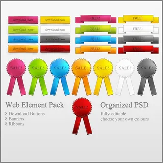 精美网页设计元素psd素材