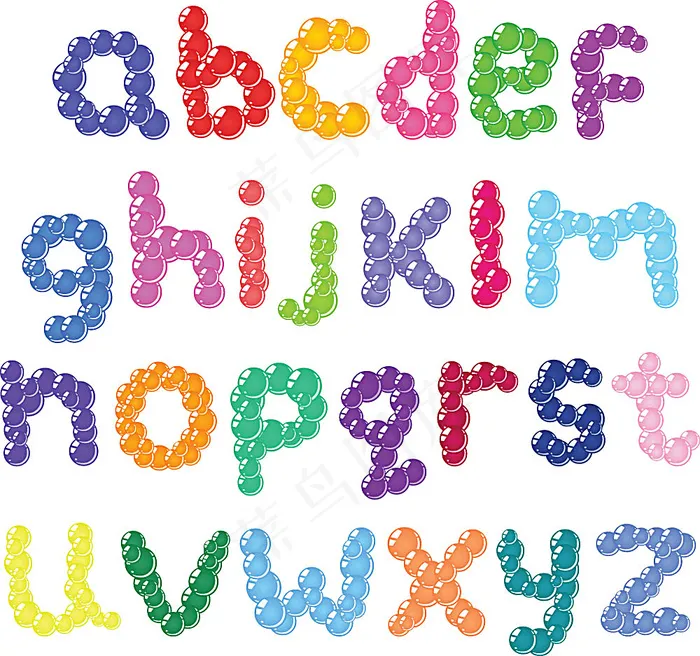 创意字母字体设计矢量集ai矢量模版下载