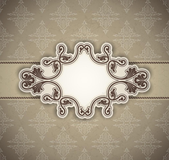 欧式花纹背景图片