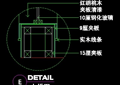 鞋帽店、服装店橱窗门面实例cad详...