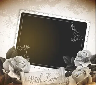 浪漫婚礼边框图片