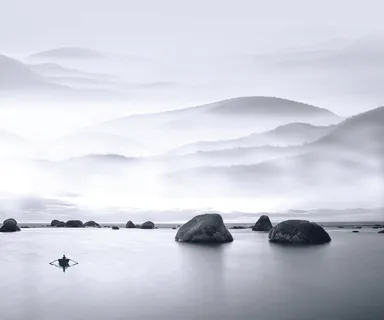 中国风水墨山水画蝉意家居装饰画高清...