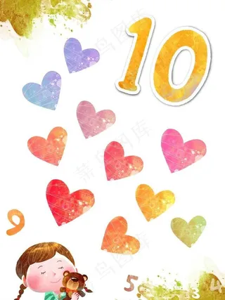 女孩和小熊玩具图片