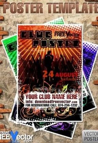 矢量俱乐部海报