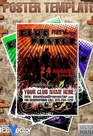 矢量俱乐部海报