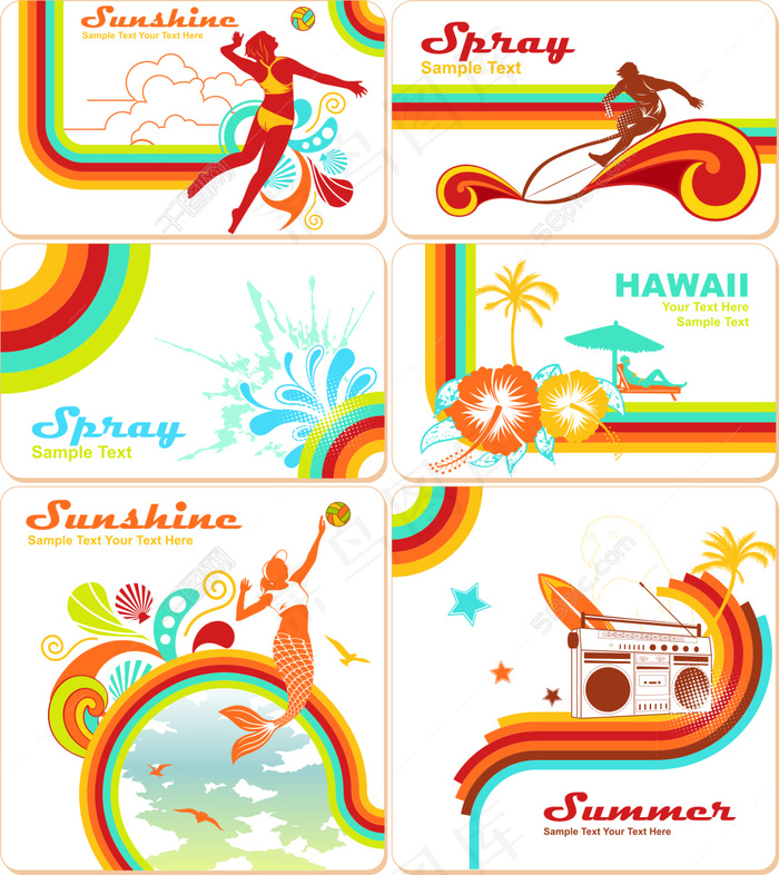 创意国外运动名片