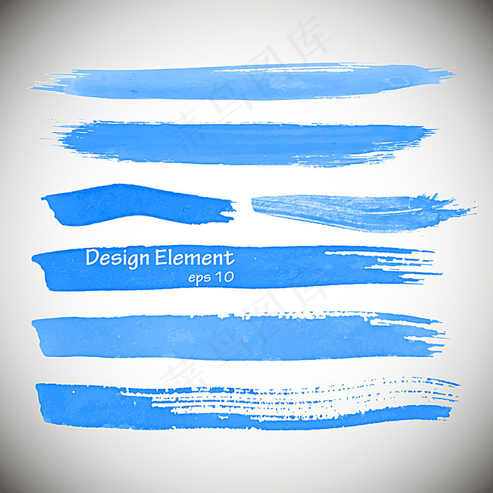 蓝色横条墨迹背景