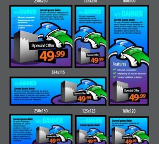 丰富多彩的价格标签矢量素材01